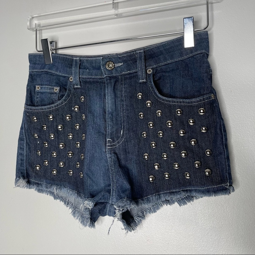 CARMAR DENIM Stud Cut-off Jean Shorts